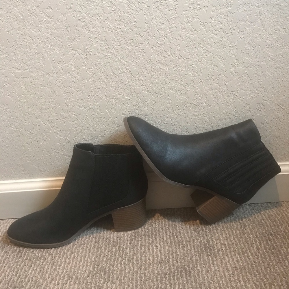 Never worn brand new black booties